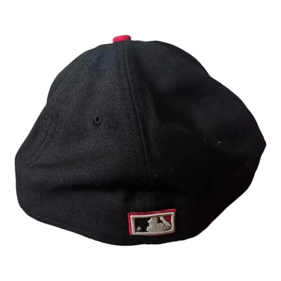 New Era Vintage 7 7/8 Men Cap Montreal Expos Cooperstown Black Orange Fitted Hat - Picture 3 of 6